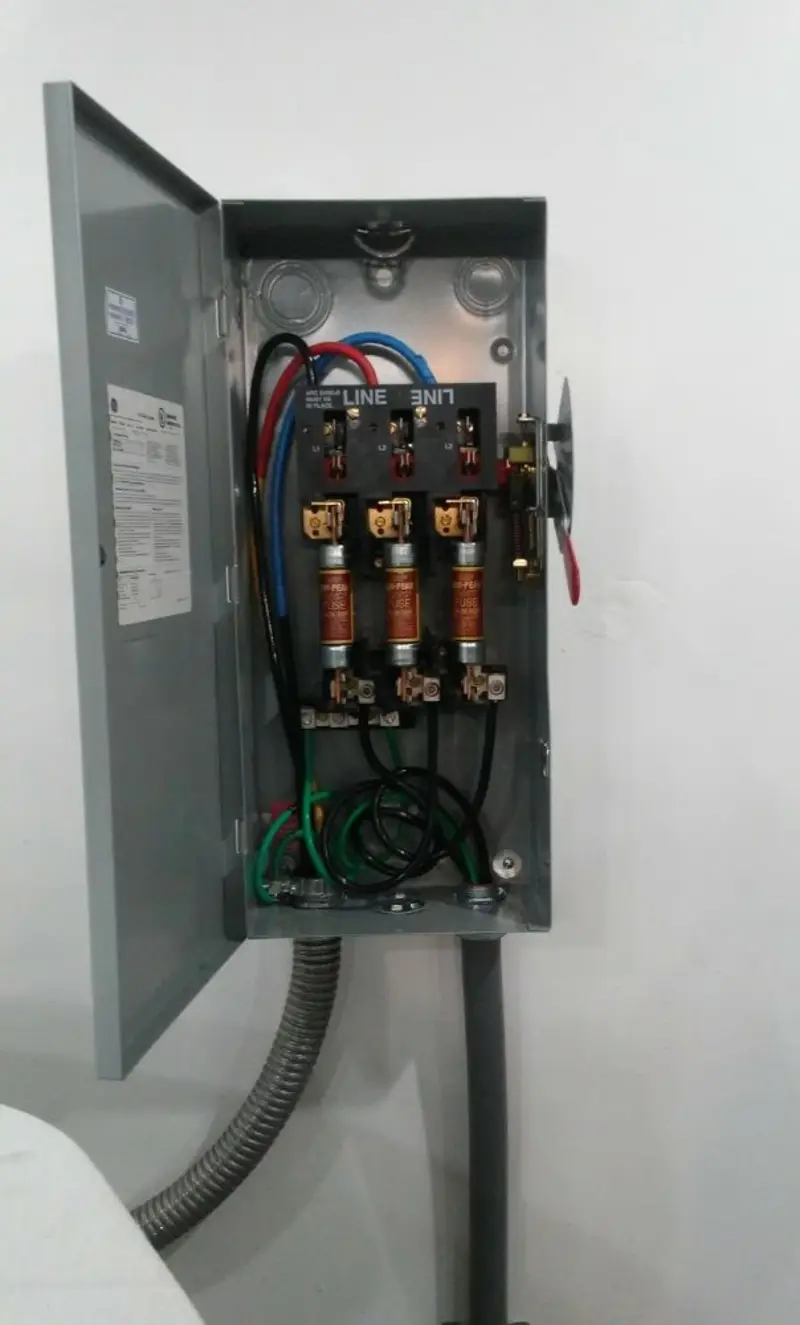 Three-phase disconnect switch installed for Electrical Wiring & Rewiring in Lake City